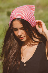 Checkered Tie Bandana