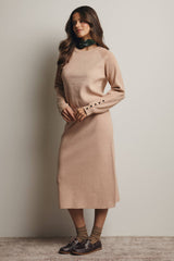 Ribbed Midi Skirt