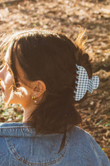 Gingham Claw Clip