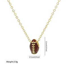 GAMEDAY CHARM STAINLESS STEEL NECKLACE | 40NK9706