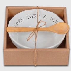 Let's Take A Dip Bowl & Spoon *For Local Pick Up ONLY