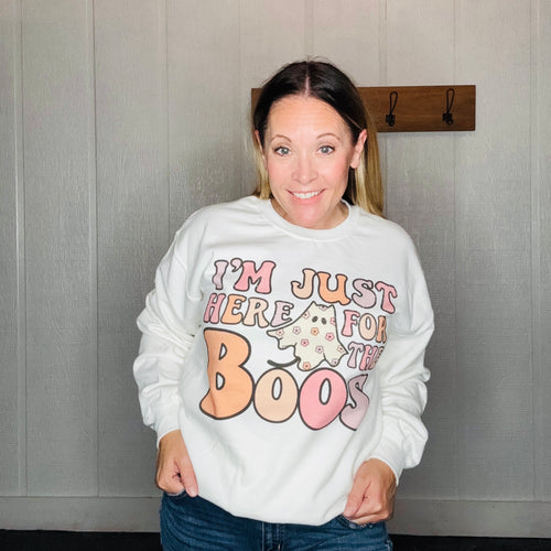 I'm Just Here For the Boos Graphic Sweatshirt