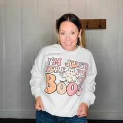 I'm Just Here For the Boos Graphic Sweatshirt