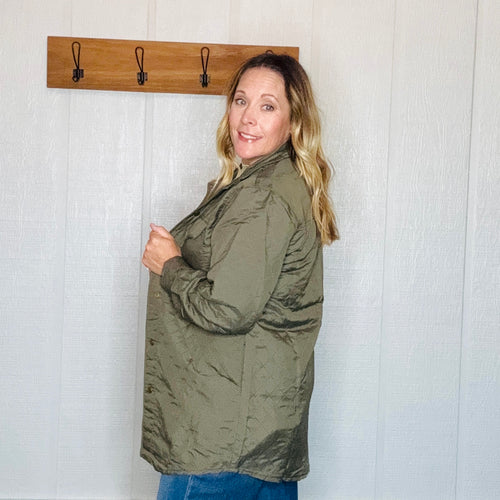 Olive Green Quilted Jacket