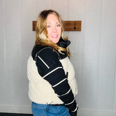 Cream Sherpa Puffer Vest