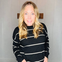 Crew Neck Striped Sweater