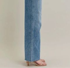 Judy Blue Vintage Wash High Waisted Wide Leg