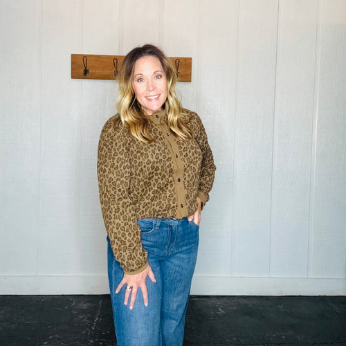 Mocha Animal Print Cardigan