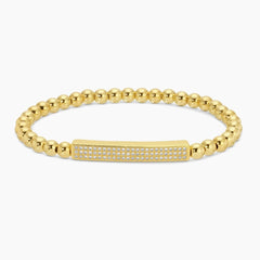 Pave Bar Stretch Bracelet