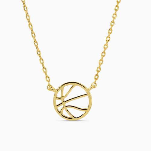 Basketball Petite Sports Necklace