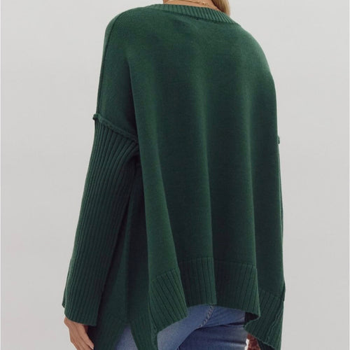 Knit V Neck Sweater