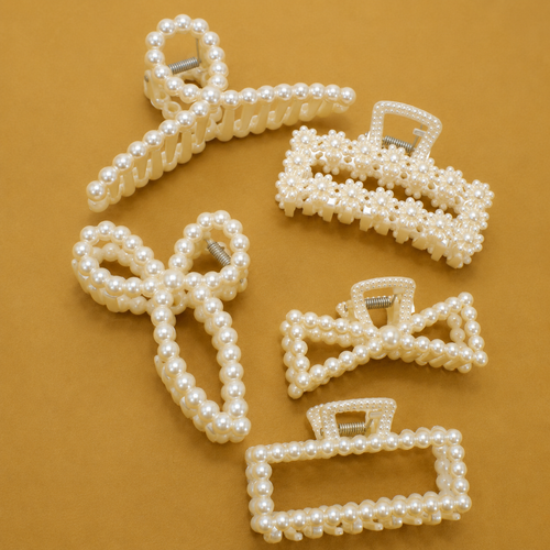 PEARL HAIR CLAW CLIPS | 40H736