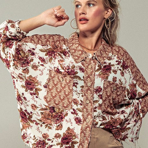 Floral Illusion Print Shirt