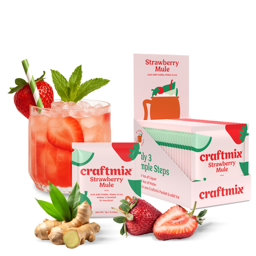 Strawberry Mule Cocktail / Mocktail Mixer Singles
