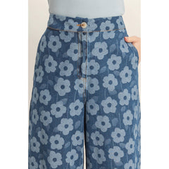 Floral Wide-Leg Pants