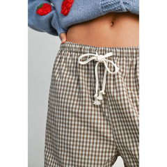 Loose-Fit Adjustable Tie-Front Pants