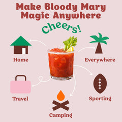 Bloody Mary Cocktail / Mocktail Mixer 12 Servings Multipack