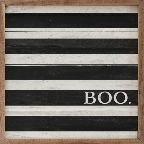 Boo White And Black Stripe