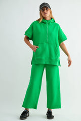 Malibu Wide-Leg Fleece Pants