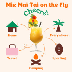 Blood Orange Mai Tai Cocktail / Mocktail Mixer Single