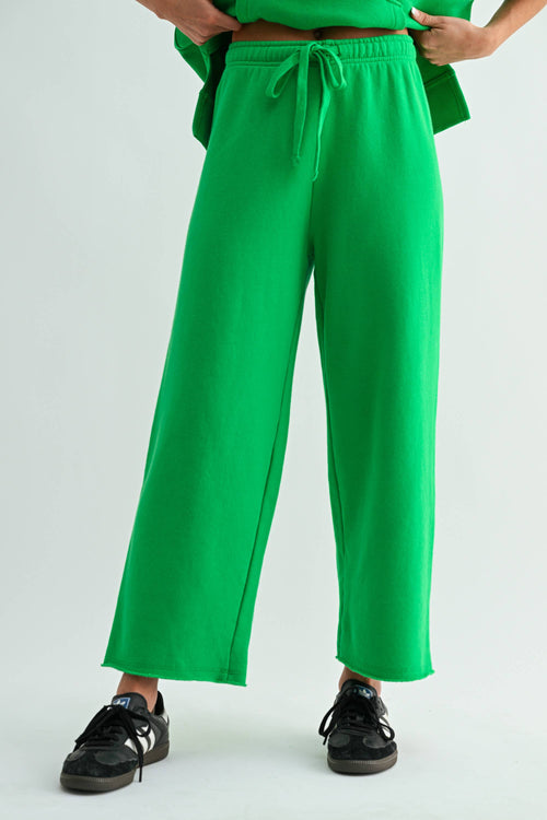 Malibu Wide-Leg Fleece Pants
