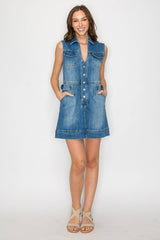 SUMMER DENIM MINI DRESS 3157DIA