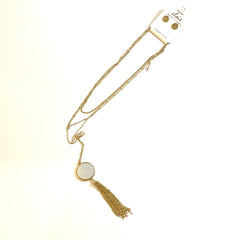 Gold Necklace & Earring Set
